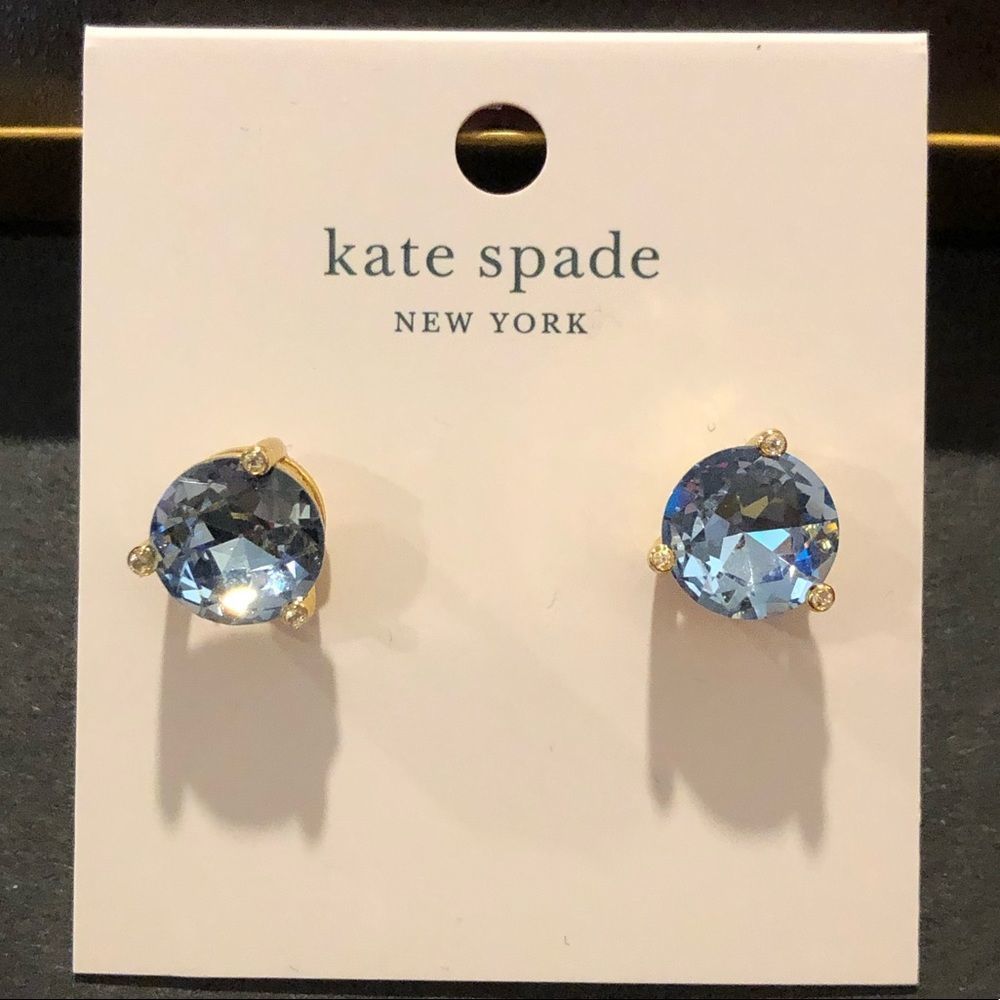 KATE SPADE Light Blue ‘Rise and Shine’ Blue and Gold Earrings